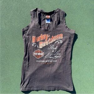 Vintage Harley-Davidson Black Tank Top with